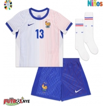 Camiseta Francia Kante #13 Visitante Equipación para niños Eurocopa 2024 manga corta (+ pantalones cortos)